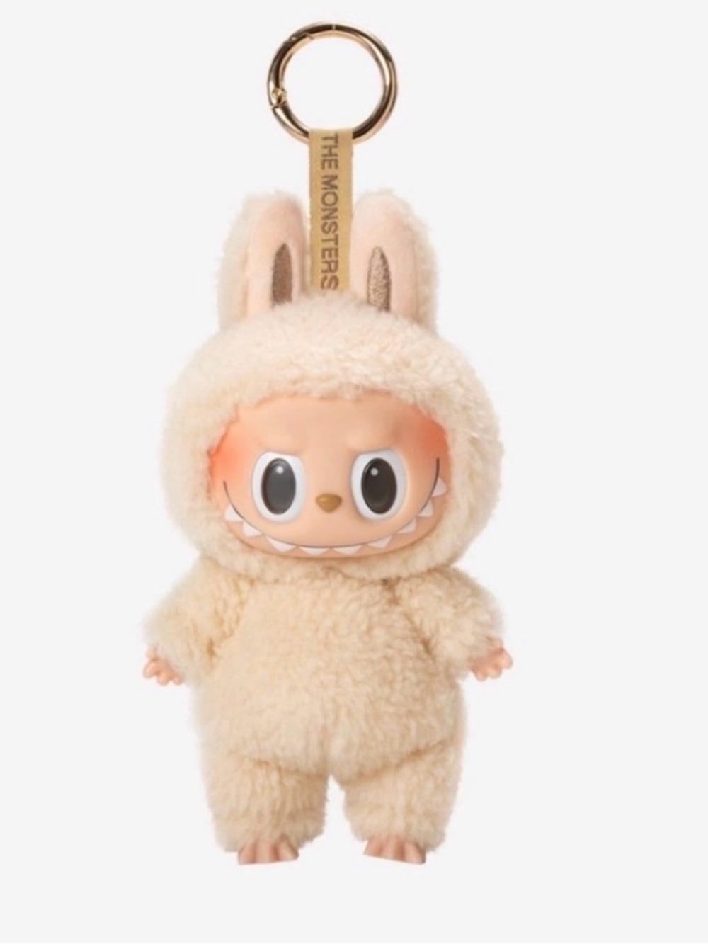 Popmart The Monsters Exciting Macaron Labubu Keychain - Soymilk